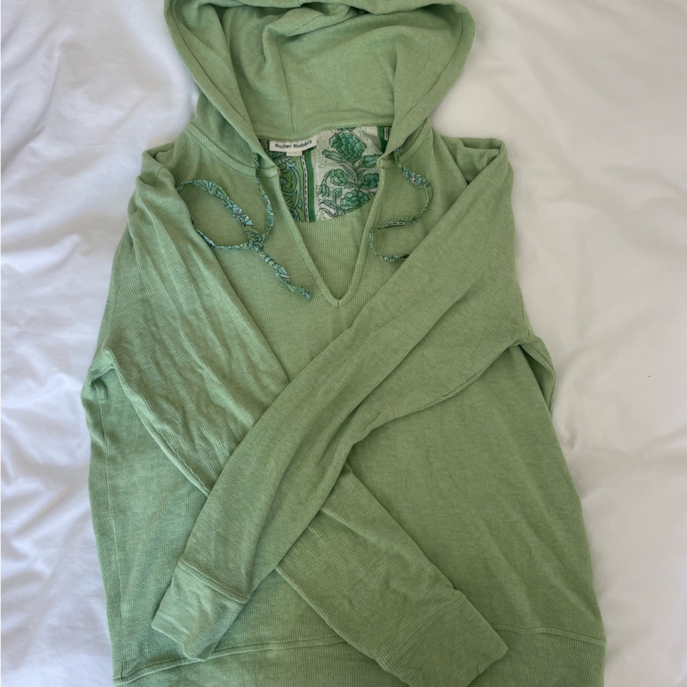 Roberta Roller Rabbit hooded sweatshirt.